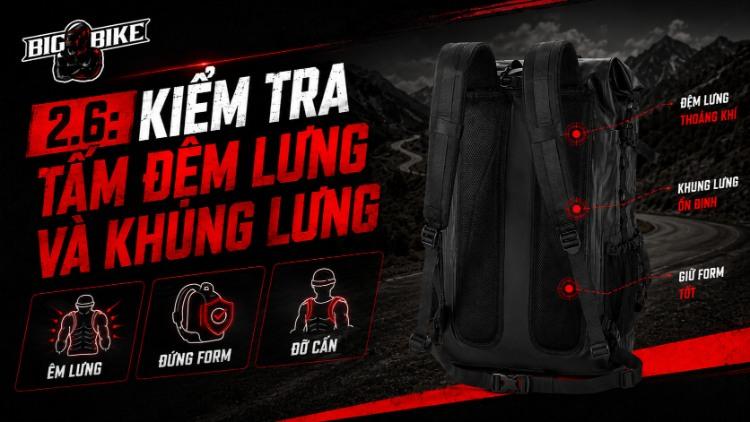 Chọn balo phượt có đai trợ lực hông và ngực chắc chắn