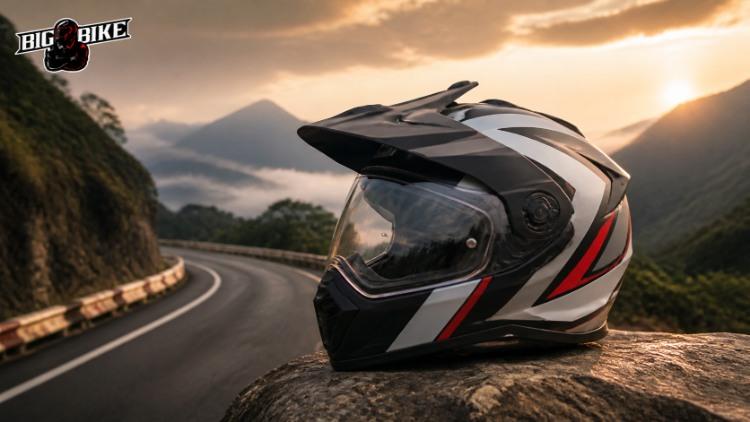 Mũ bảo hiểm dual sport đi phượt trên cung đường đèo