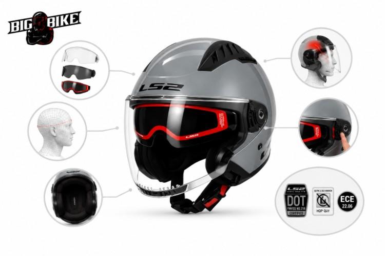 Chọn nón bảo hiểm 3/4 có kính theo nhu cầu sử dụng