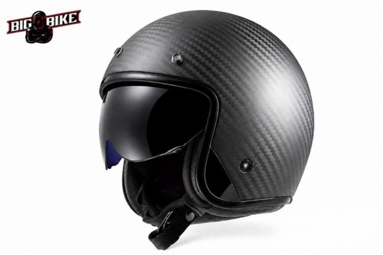 LS2 Bob OF601 nón 3/4 carbon tích hợp kính râm