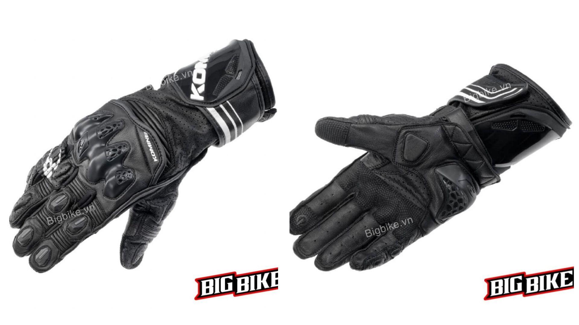 Komine GK-265 R-Spec với form đua và gù bảo vệ chắc chắn cho biker chạy sport
