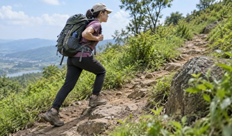 Rèn thể lực trekking với giày và balo trước chuyến đi thực tế