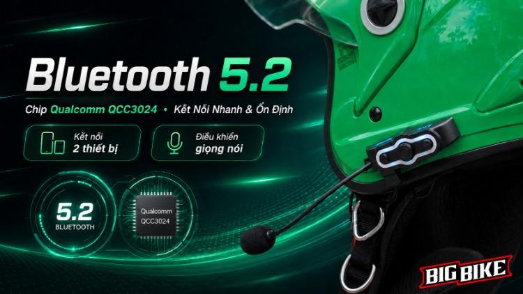 Tai nghe SCS S7X hỗ trợ Bluetooth 5.2 và chip Qualcomm QCC3024