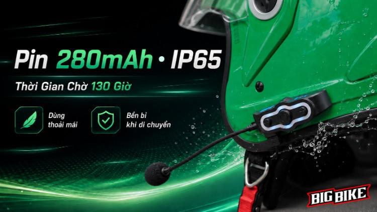 Tai nghe SCS S7X pin 280mAh chống nước IP65 cho mũ bảo hiểm