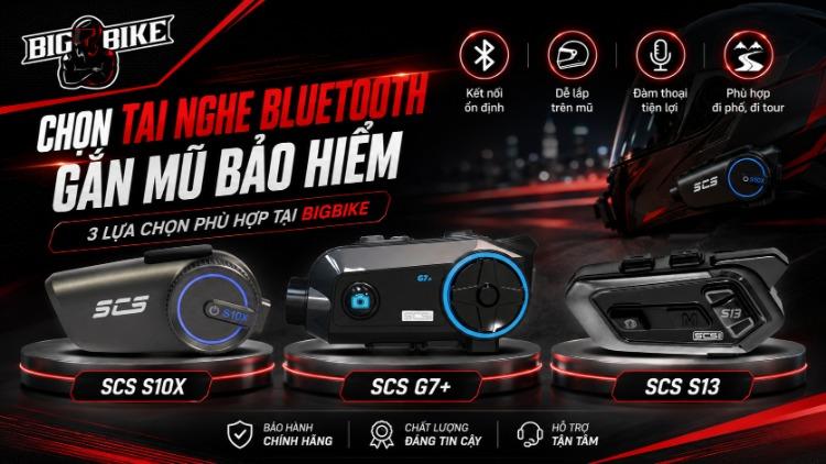 Chọn tai nghe Bluetooth gắn mũ bảo hiểm tại Bigbike