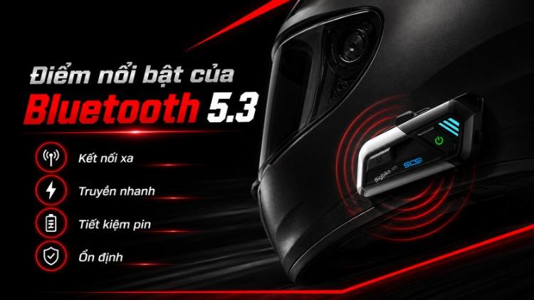Đặc điểm nổi bật của tai nghe Bluetooth 5.3 gắn mũ bảo hiểm