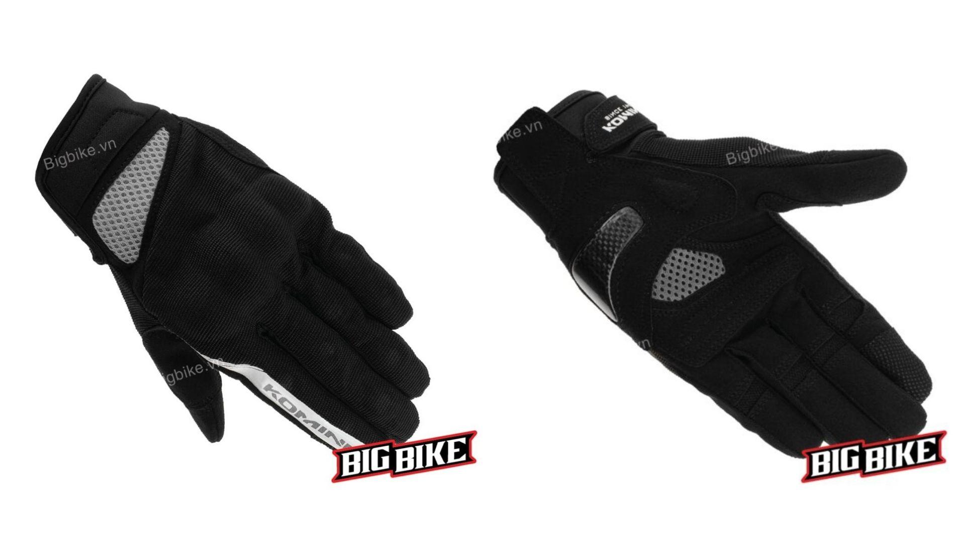 Komine GK-1633 3D Protect Mesh hỗ trợ bảo vệ tay khi chạy phượt đường dài