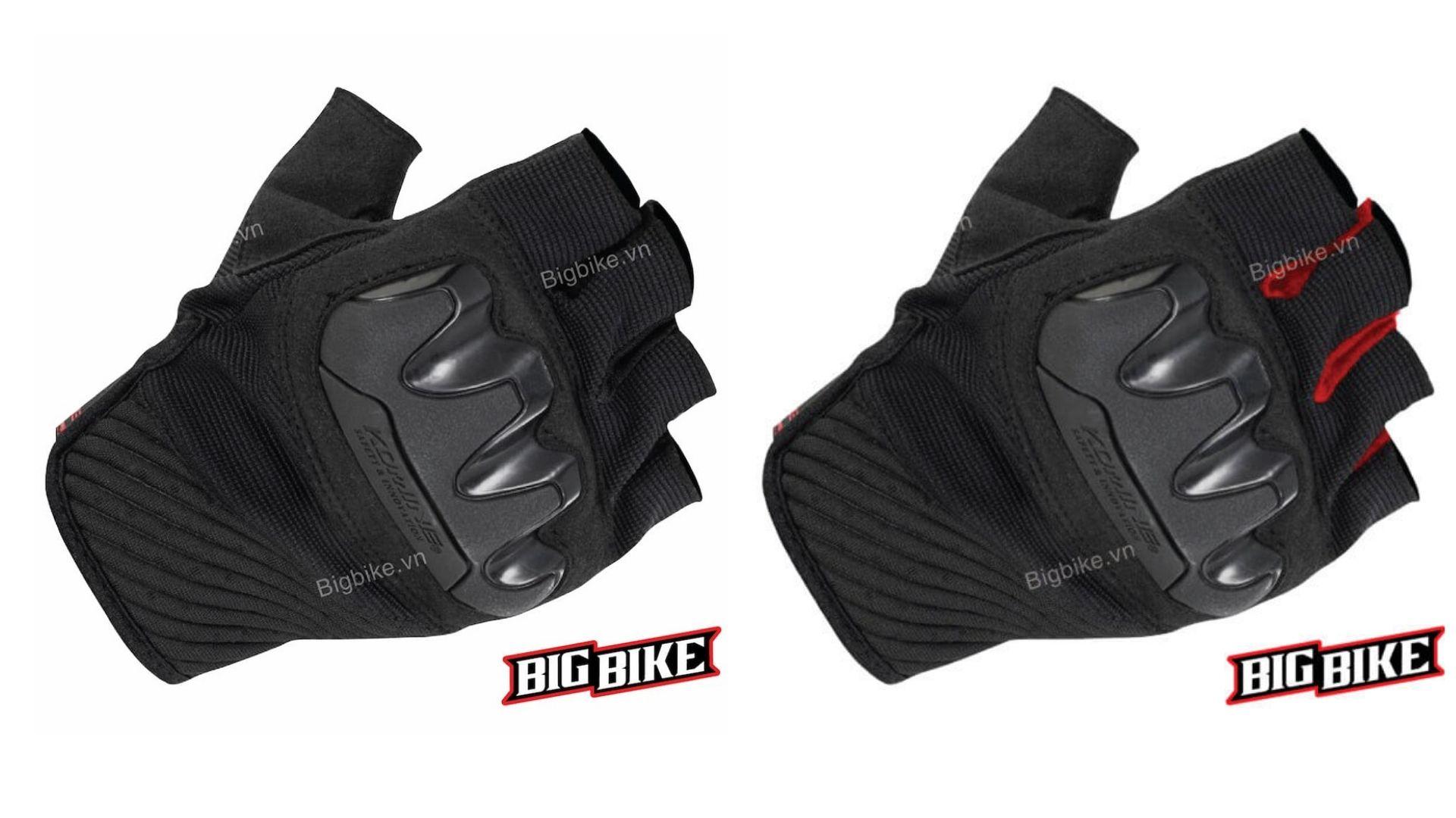 Găng tay Komine Carbon GK-224 có gù bảo vệ bằng sợi carbon