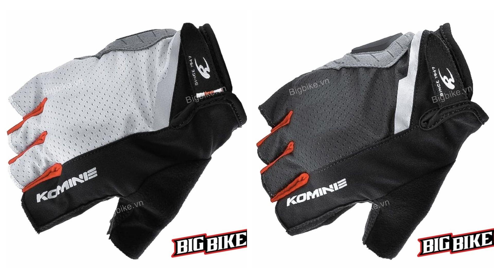 Komine GK-259 cụt ngón, thoáng tay cho những ngày chạy xe mùa nóng