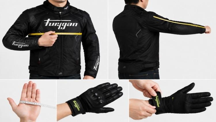 Hướng dẫn chọn kích thước áo và găng tay Furygan vừa vặn