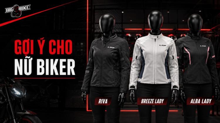 Các mẫu áo bảo hộ nữ biker LS2 phù hợp đi phố và đi tour nhẹ