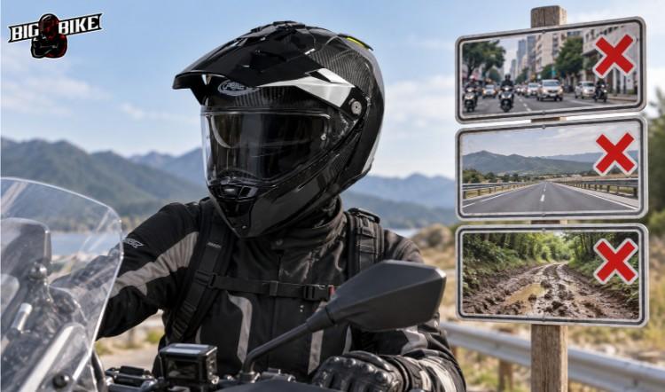 Khi nào không nên chọn mũ dual sport