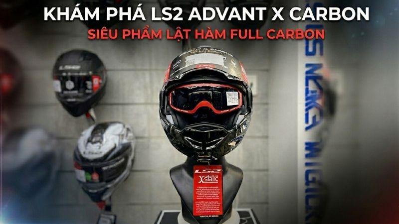 Mũ bảo hiểm lật hàm LS2 FF901 Adavant X Carbon