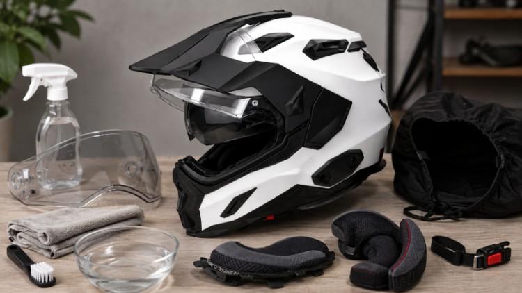 Vệ sinh kính, lớp lót và kiểm tra các chi tiết NEXX SX.100R sau khi sử dụng